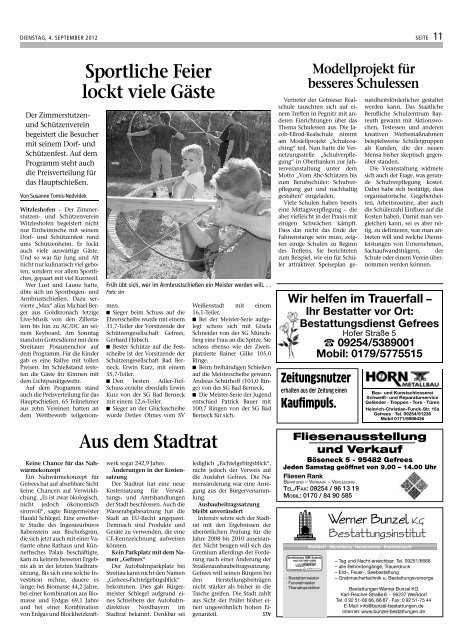 Mitteilungsblatt September 2012 - Stadt Gefrees