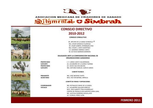 informe consejo directivo - Simmentalsimbrah.com.mx