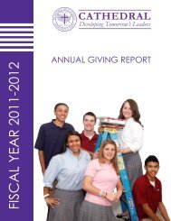 Annual Gift Report - Cathedral High