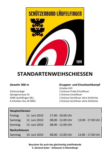 Schiessplan - Schützenbund