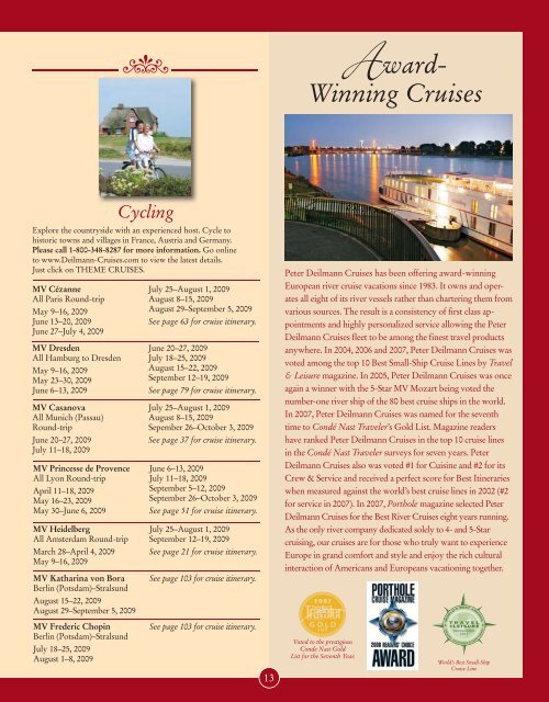 PETER DEILMANN CRUISES - Euro River Cruises