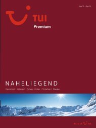 TUI - Premium: Naheliegend - Winter 2011/2012 - Letenky.sk