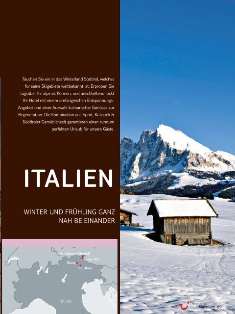 TUI - Premium: Naheliegend - Winter 2011/2012 - Letenky.sk