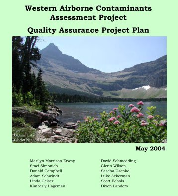 QA Project Plan - US Environmental Protection Agency