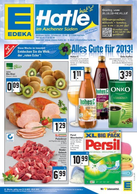 Alles Gute für 2013! - Edeka Hatlé