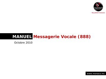 MANUEL Messagerie Vocale (888) - Monaco.mc
