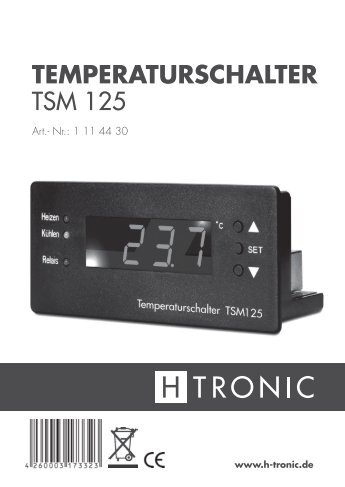 TEMPERATURSCHALTER TSM 125 - ELV