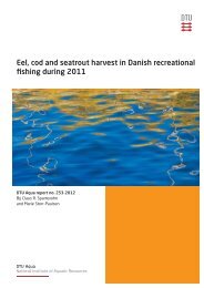 Recreational fishery - DTU Aqua - Danmarks Tekniske Universitet