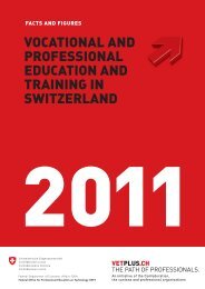 VOCATIONAL AND PROFESSIONAL EDUCATION AND TRAINING IN