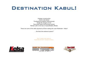 Destination Kabul! - Toprun.ch