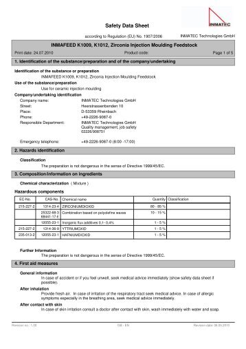 Zirconia engl.110314 INMAFEED - Inmatec GmbH