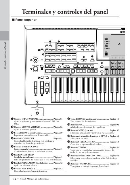 Tyros3 Owner's Manual - Yamaha