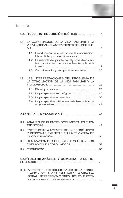 Conciliación de la vida familiar y la vida - Instituto de la Mujer