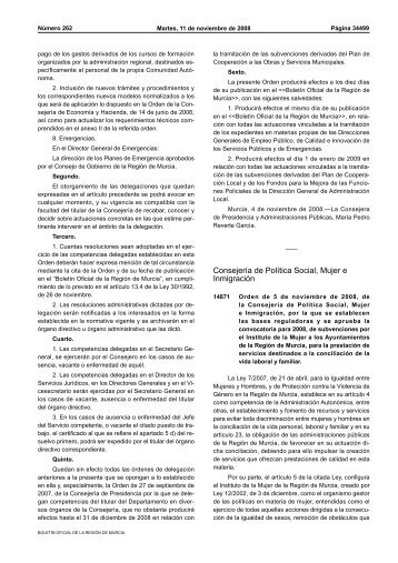 Consejería de Política Social, Mujer e Inmigración - Comunidad ...