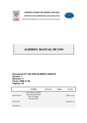 ALBIREO: MANUAL DE USO