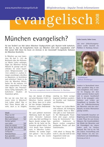 München evangelisch? - Evangelisch-Lutherisches Dekanat