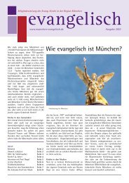 Wie evangelisch ist München? - Evangelisch-Lutherisches Dekanat