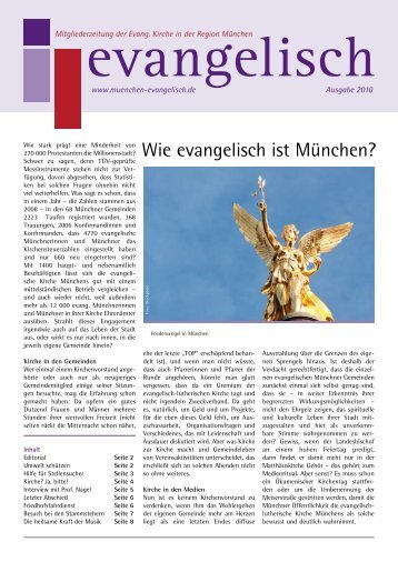 Wie evangelisch ist München? - Evangelisch-Lutherisches Dekanat