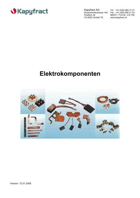 Elektrokomponenten - Kapyfract