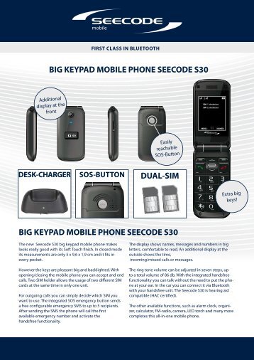 big keypad mobile phone  seecode s30 big keypad mobile ... - Mobiset