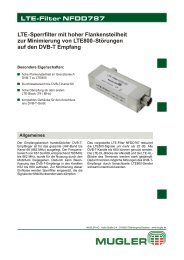 LTE-Filter NFDD787 - Mugler AG