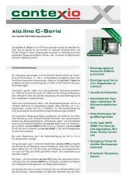 contexio / Produktblatt xio.line C-Serie - Mugler AG