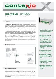 contexio / Produktblatt xio.wave TeM200 - Mugler AG