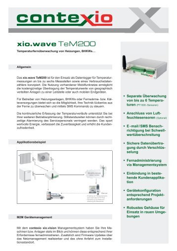 contexio / Produktblatt xio.wave TeM200 - Mugler AG