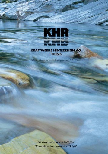 50. Geschäftsbericht 2005/06 50° rendiconto d'esercizio 2005/06