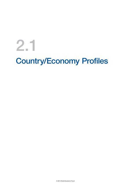 The Travel & Tourism Competitiveness Report 2013