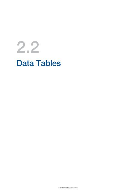 The Travel & Tourism Competitiveness Report 2013