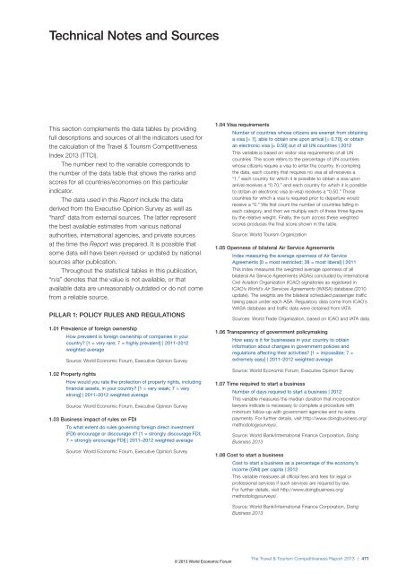 The Travel & Tourism Competitiveness Report 2013