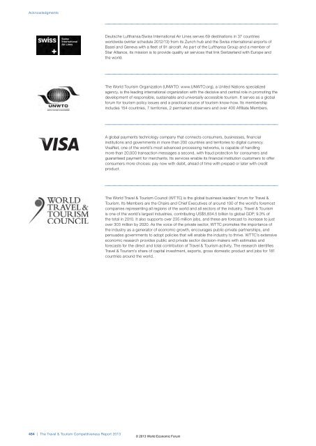 The Travel & Tourism Competitiveness Report 2013