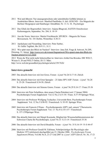 Publikationen Juni 2012 - Theodor Itten