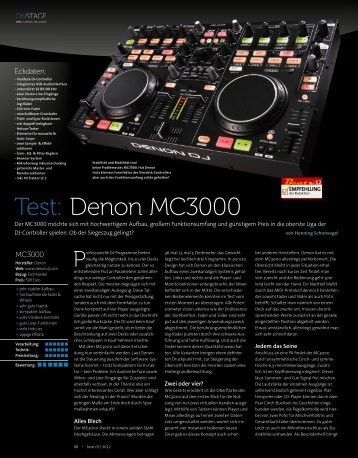 Test: Denon MC3000 - Musik Produktiv