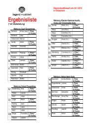 Ergebnisliste - in der Musikschule  Hildesheim