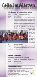 Cello im Märzen - Landesverband der Musikschulen in Schleswig ...
