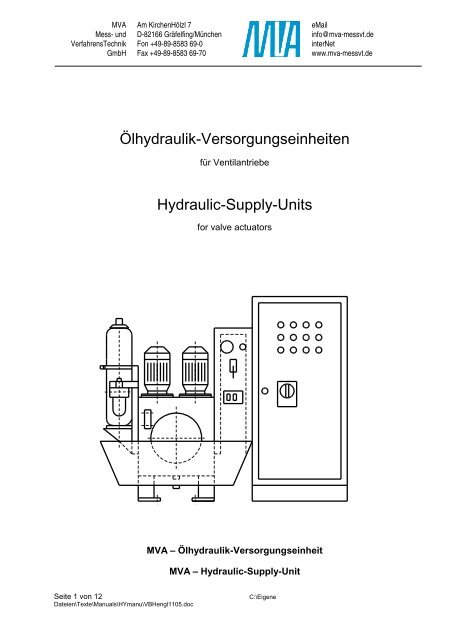 Hy Supply Unit - MVA Mess