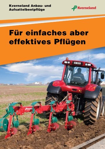 Broschüre Anbau- und Aufsattelbeetpflüge als PDF