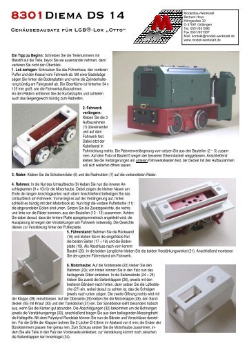 8301Diema DS 14 - Die Modellbau-Werkstatt Bertram Heyn