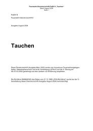 Feuerwehr-Dienstvorschrift FwDV 8 Ã¢Â€ÂžTauchenÃ¢Â€Âœ