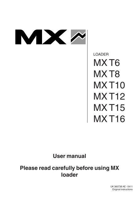User manual - MX