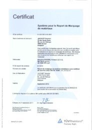 Télécharger le certificat de re-poinçonnage TÜV - Jacquet