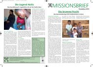 Missonsbrief Franziskus 2012 - Missionszentrale der Franziskaner