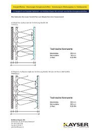 Vergleich von Fassaden-Systemen (PDF) - KAYSER HOLZBAU