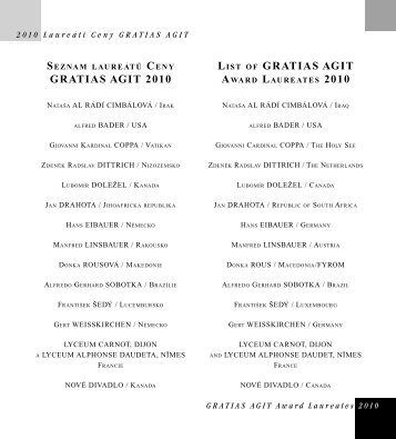 gratias agit 2010 gratias agit - UmÄleckohistorickÃ¡ spoleÄnost v ...