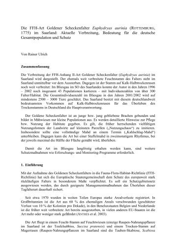 zum Aufsatz von Rainer Ulrich (pdf-Datei, 138 - beim NABU im ...