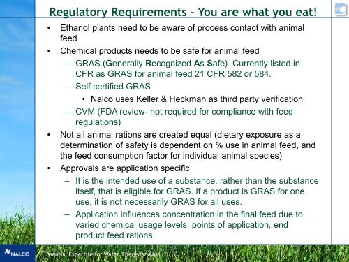 Corn Oil Extraction Optimization - Nalco