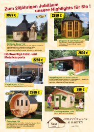Holz für Haus & Garten - R. Nast