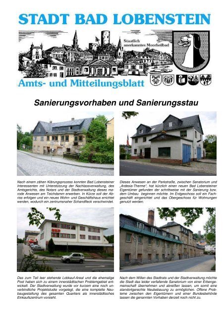 Amtsblatt 11 / 2009 - Bad Lobenstein
